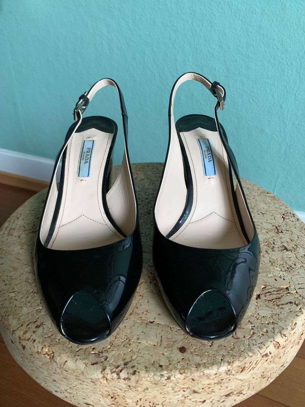 Prada Scarpe da donna: Lackleder Slingback PRADA Gr. 38,5 – Usato da Zürich venduto da RM123 2