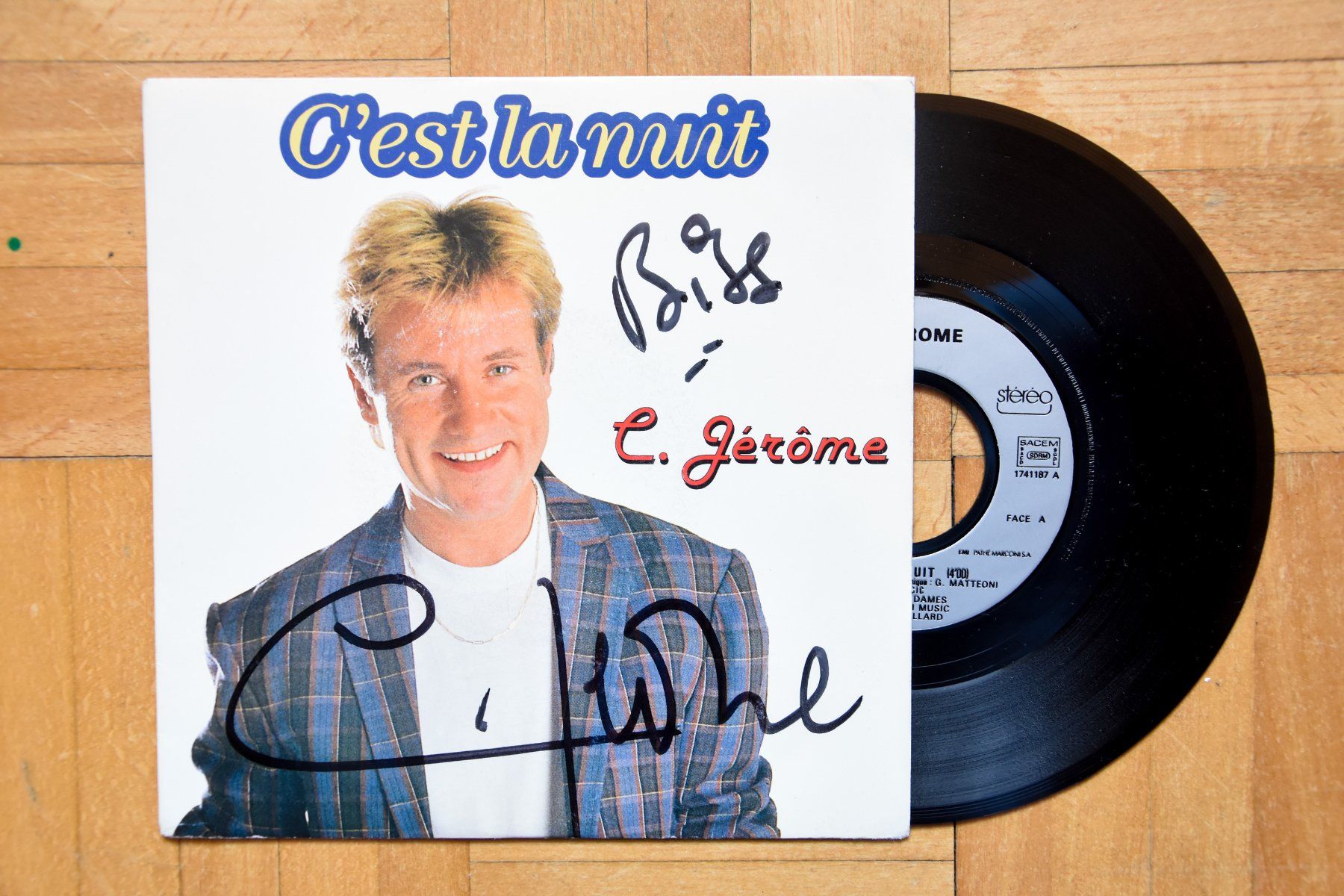 Autogramme: C. Jérôme - Lot Disques dédicacés – Gebraucht aus Belmont-sur-Yverdon von ag97 6