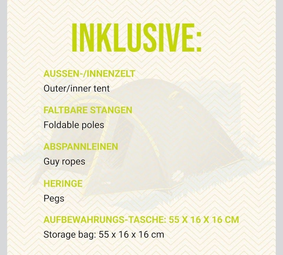 Tende : Rewind dome tent -3 people – Nuovo e nell'imballaggio originale da geneve venduto da bia_l6nv 3