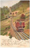 Montreux - Funiculaire/Standseilbahn Territet--Glion Farbig