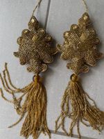 Ein Hauch von Luxus / 2 Vintage Quasten und Mini-Traumfänger