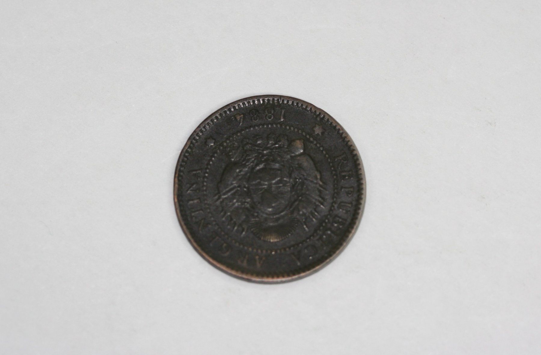 Alle Münzen: 1 Centavo 1884 – Gebraucht aus Chur von Invinoveritas