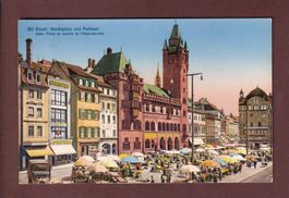 BASEL - Marktplatz - Rathaus - 1940