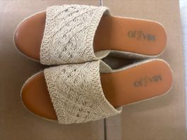 Keilsandaletten MIA & JO beige Grösse 39 neuwertig