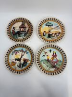 Italienische Jahreszeiten Teller/ Wandteller Vintage Set