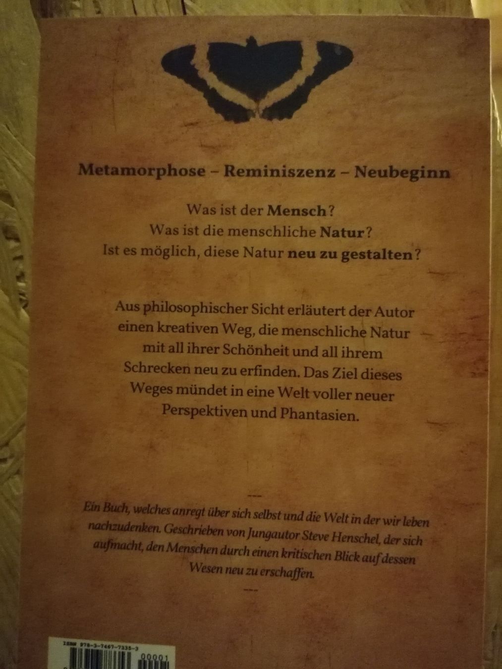Bücher: Buc: Metamorphose. Homo Humanus. Steve Henschel – Gebraucht aus Wahlen b. Laufen von Aweiss 1
