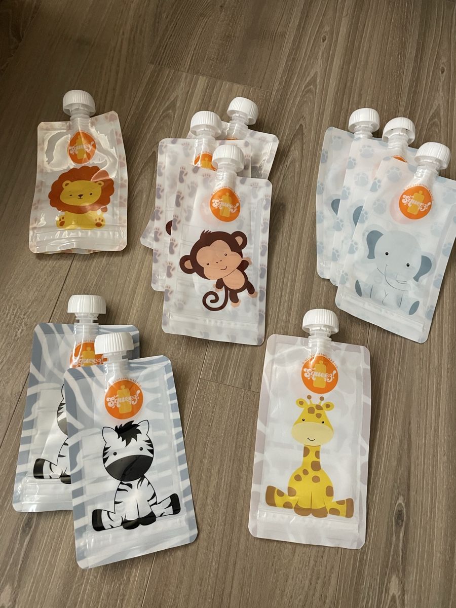 Borracce & Thermos: Gourdes souples Squeez pour bébé 150ml réutilisables – Nuovo (secondo la descrizione) da Sierre venduto da Ruyfigas