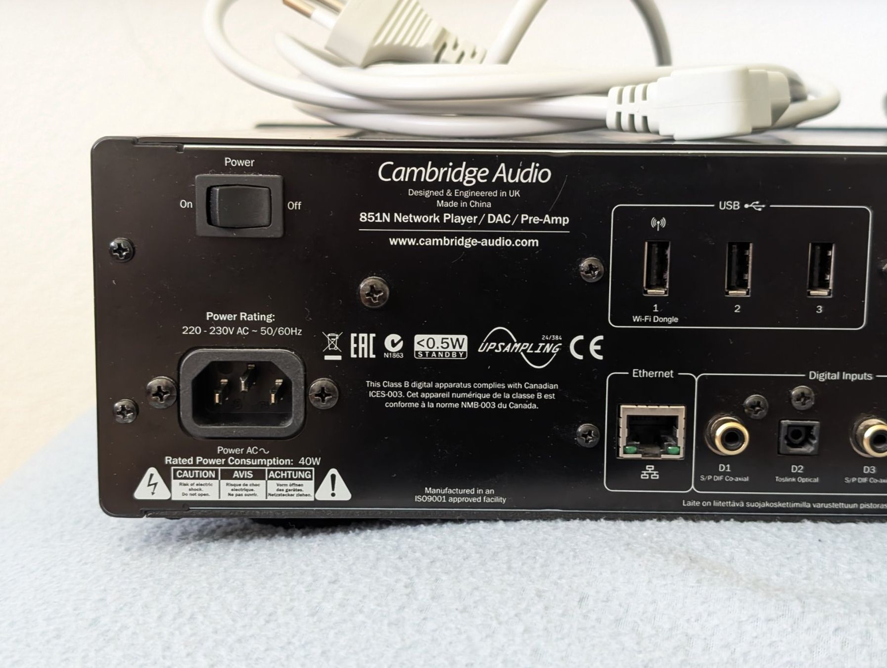 Cambridge Audio Lettore multimediale & Streamer: Cambridge Audio Azur 851N Network Player DAC Pre-Amp – Usato da Bottmingen venduto da stko01 5