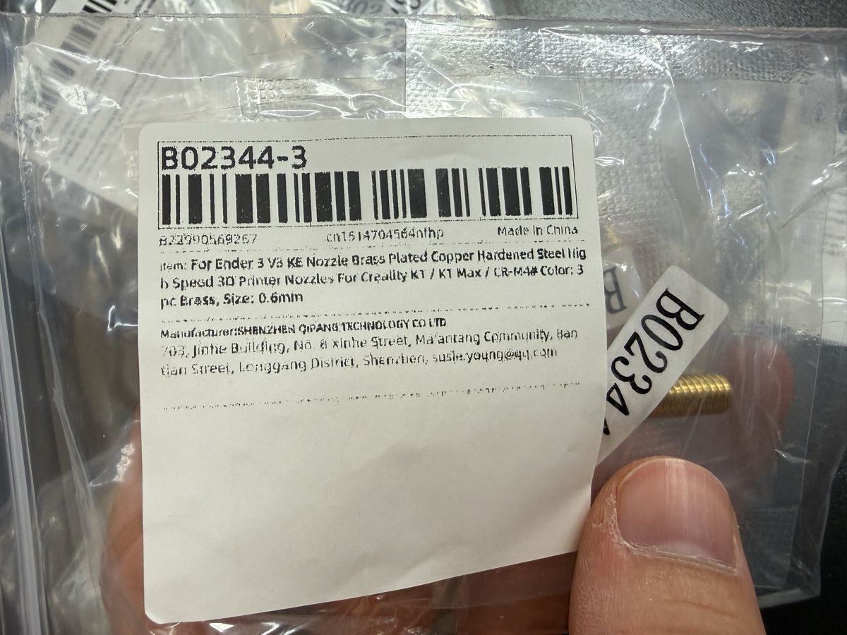 Creality Stampanti 3D: Nozzle Set 3D Drucker – Usato da Winterthur venduto da derBieter 1