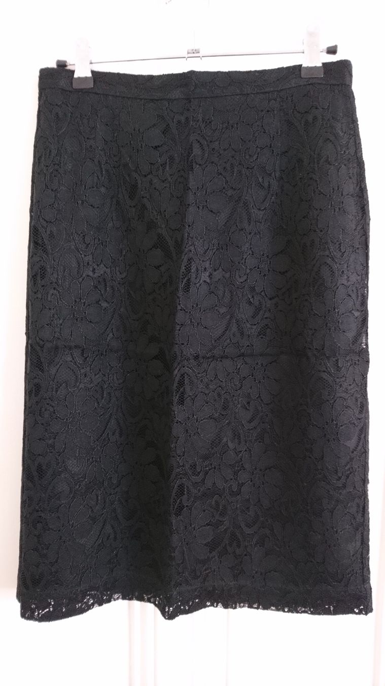Gonne: Jupe noire et dentelle Trussardi – Usato da Châtelaine venduto da Gio54321