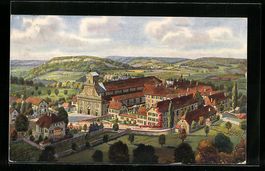 Mariastein, Blick zum Kloster, 1928