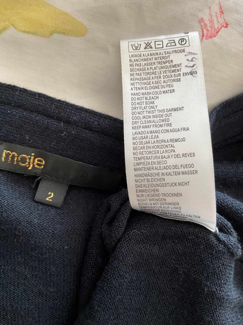 Maje Maglioni & Felpe: Maje 85% Seide 15% Wolle oversize Pullover Gr 2 NEUWERTIG – Nuovo (secondo la descrizione) da Urdorf venduto da alda02 8