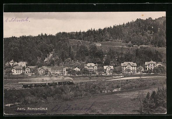 Ansichtskarten: AK Remismühle, Panorama mit Asyl, 1915 – Gebraucht aus Berlin von bartko-reher