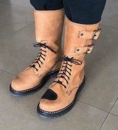 Scarpe da uomo: Biker-Stiefel handgefertigt  Rindsleder – Nuovo (secondo la descrizione) da Zollikon venduto da Chica13.11. 4