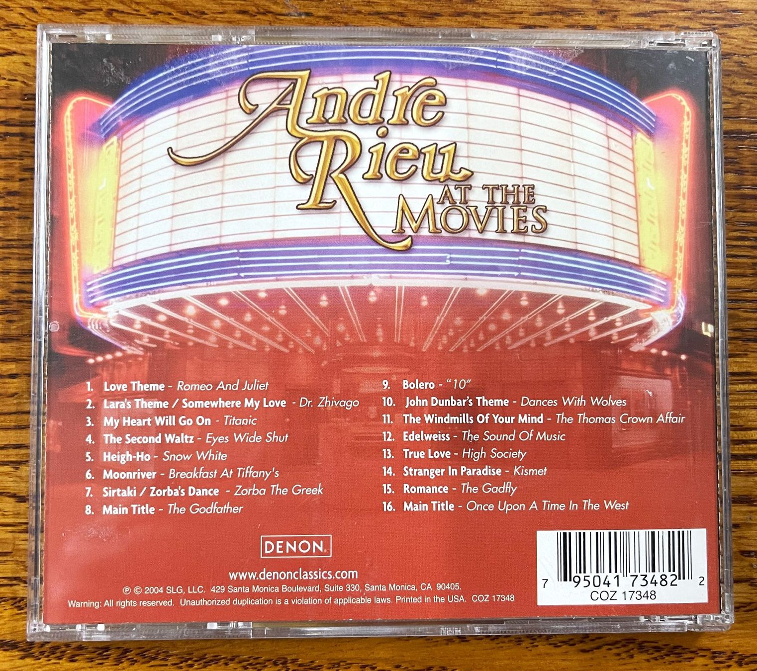CD: Andre Rieu - AT THE MOVIES CD – Usato da Oftringen venduto da Vucki 1