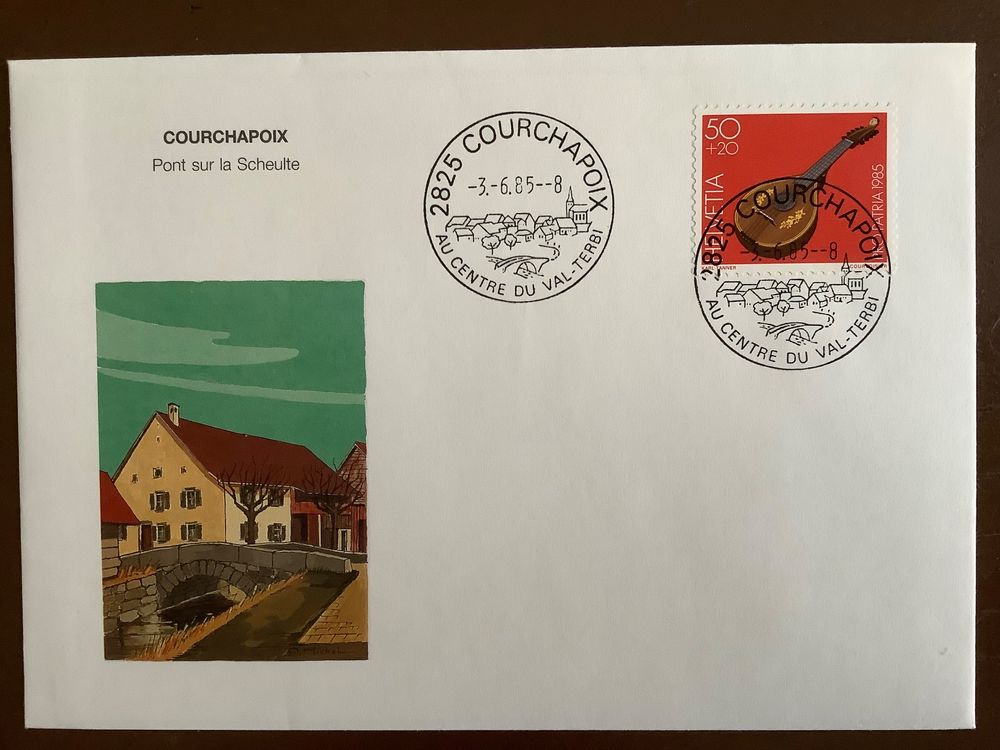 FDC 1985 Courchapoix Sonderstempel Kaufen auf Ricardo