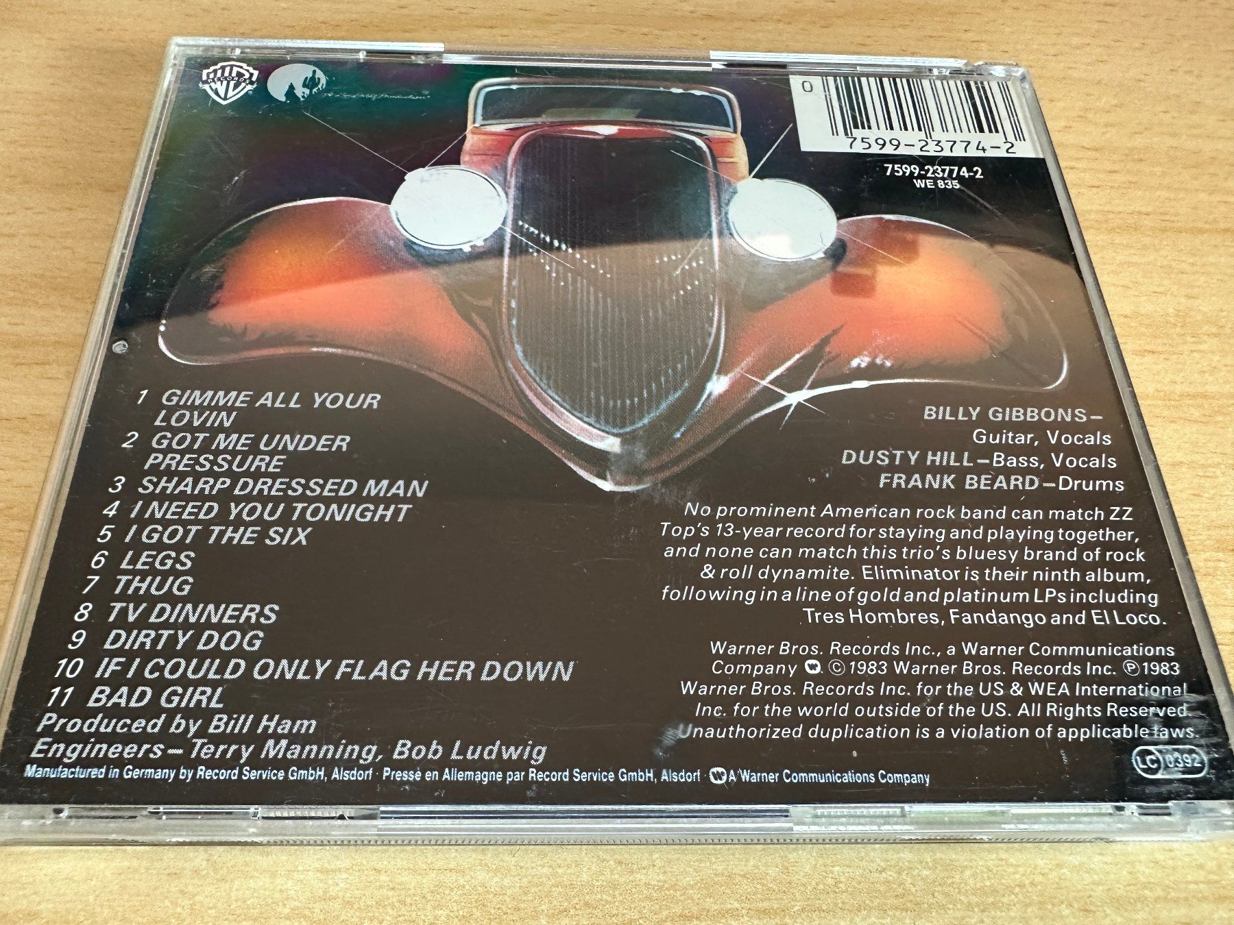CD: ZZ Top – Eliminator – Usato da Rikon im Tösstal venduto da Alpenmutz 1