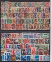 Schweiz: Lot alten gestempelten Marken / 2 Steckkarten