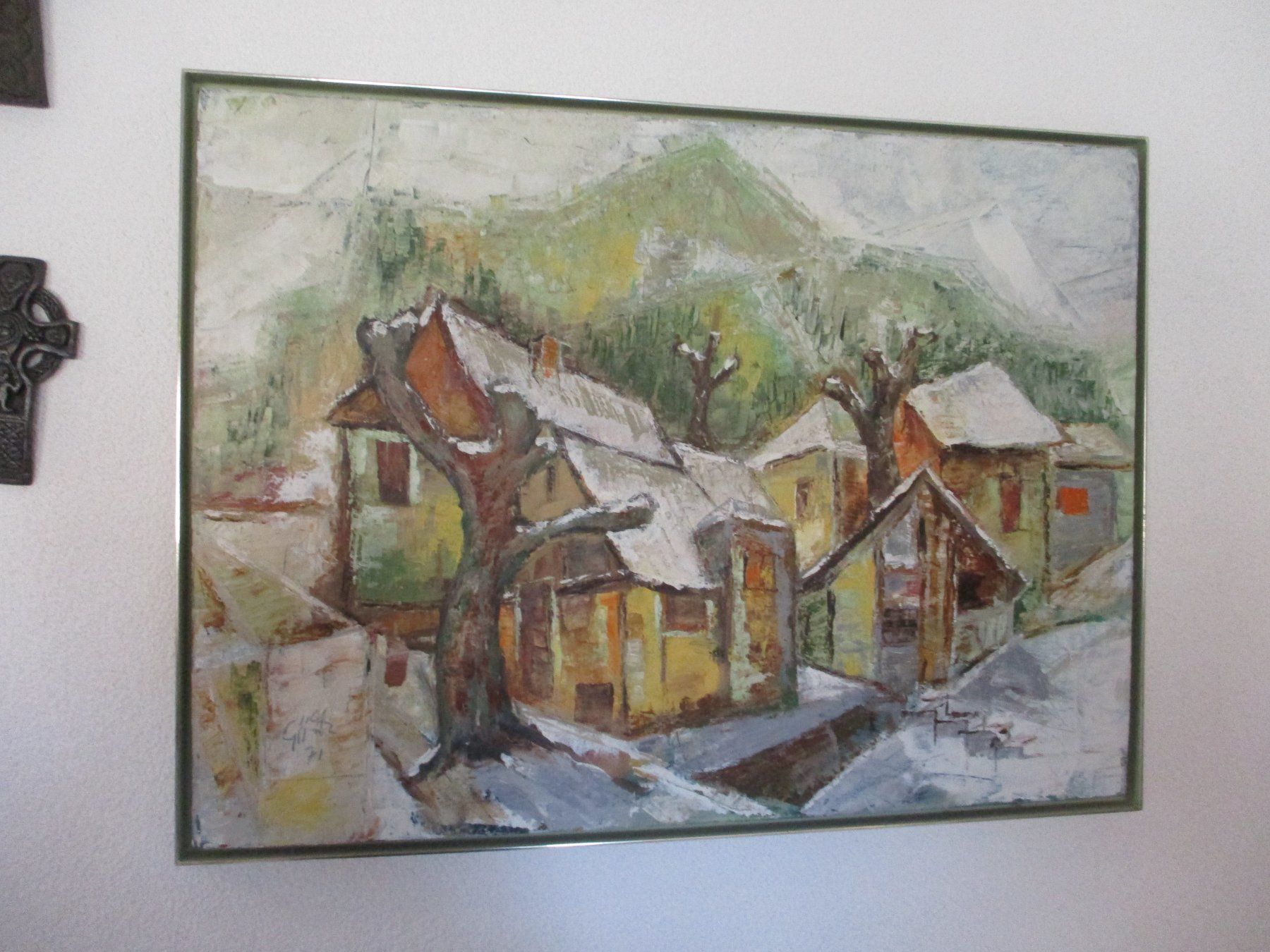 Dipinti: Ölbild GIITZ 1971 Winter-Landschaft – Usato da Windisch venduto da Autogrammo 3