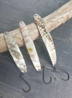 Perlmutt Spangen Set, 3 Stück. Montiert