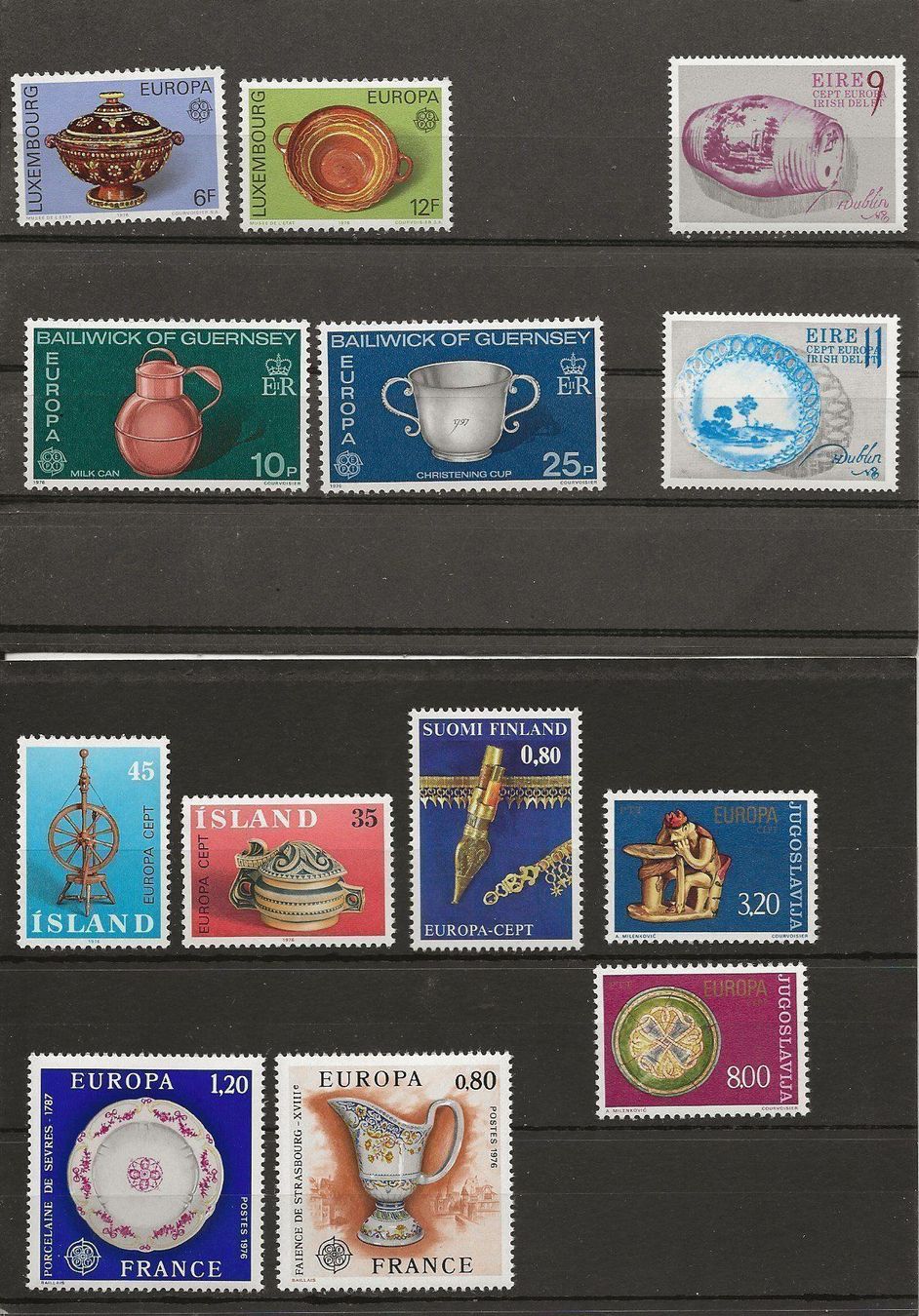 Tutti i francobolli: Europa Tous les pays 1976 ** – Nuovo (secondo la descrizione) da Sion venduto da PierreP01