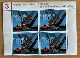 Alinghi Helvetia Briefmarken, America's Cup 2003, Top Zustan