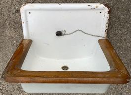 Emailliertes Brünneli aus Bunker der CH Armee