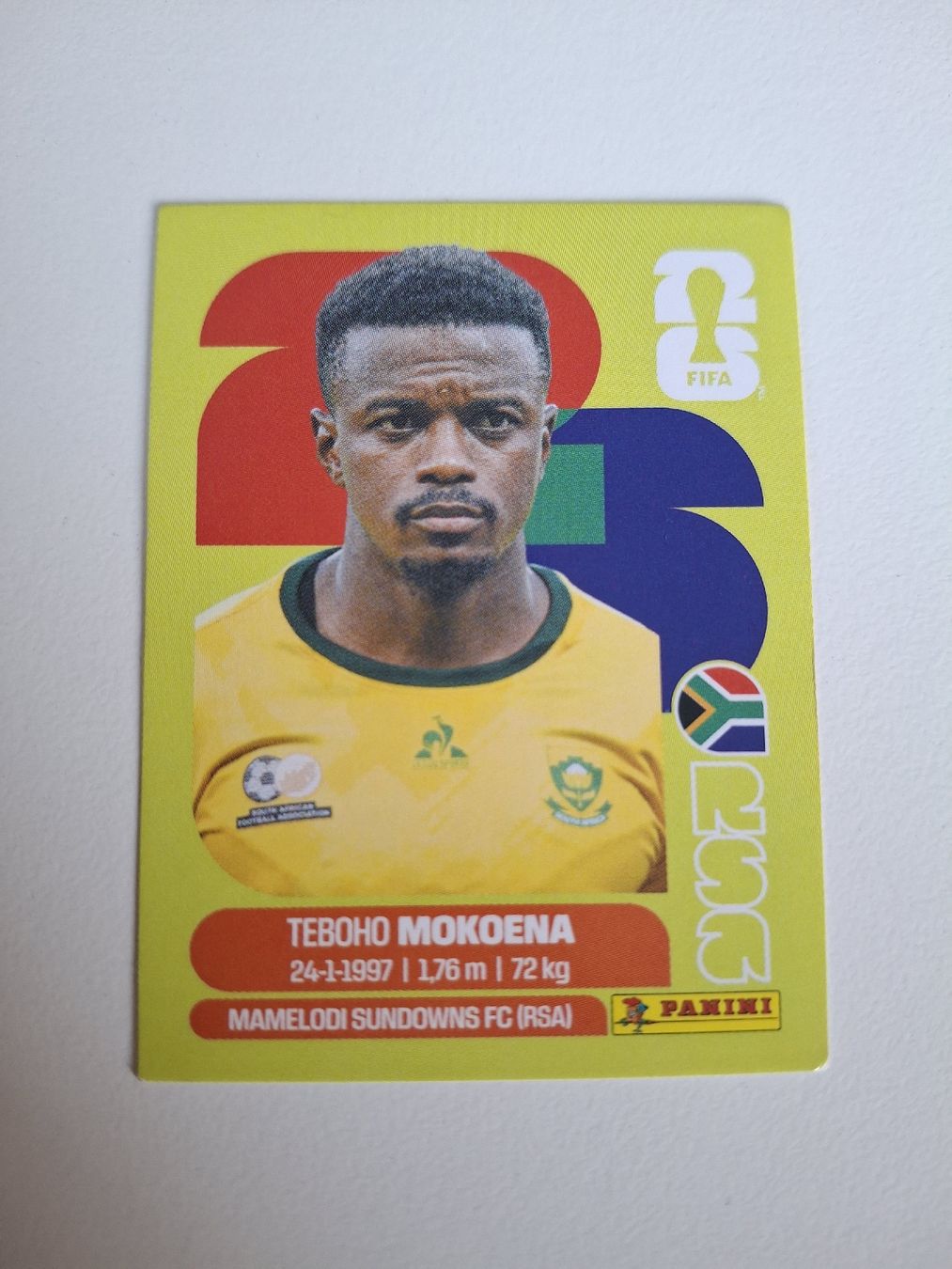 Panini Carte collezionabili: Panini Sticker WM 2026 RSA11 Teboho Mokoena – Nuovo (secondo la descrizione) da Grosshöchstetten venduto da mro_kp9n