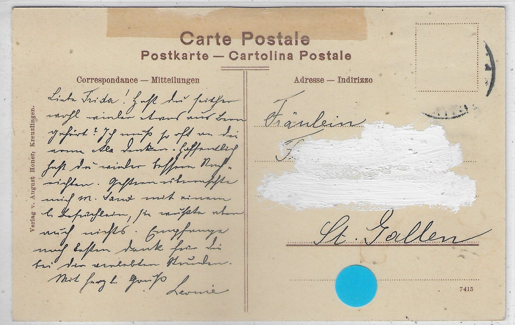 Cartoline postali: Emmishofen - Generalansicht in der Vogelschau – Usato da Ettingen venduto da Kartenplanet 1