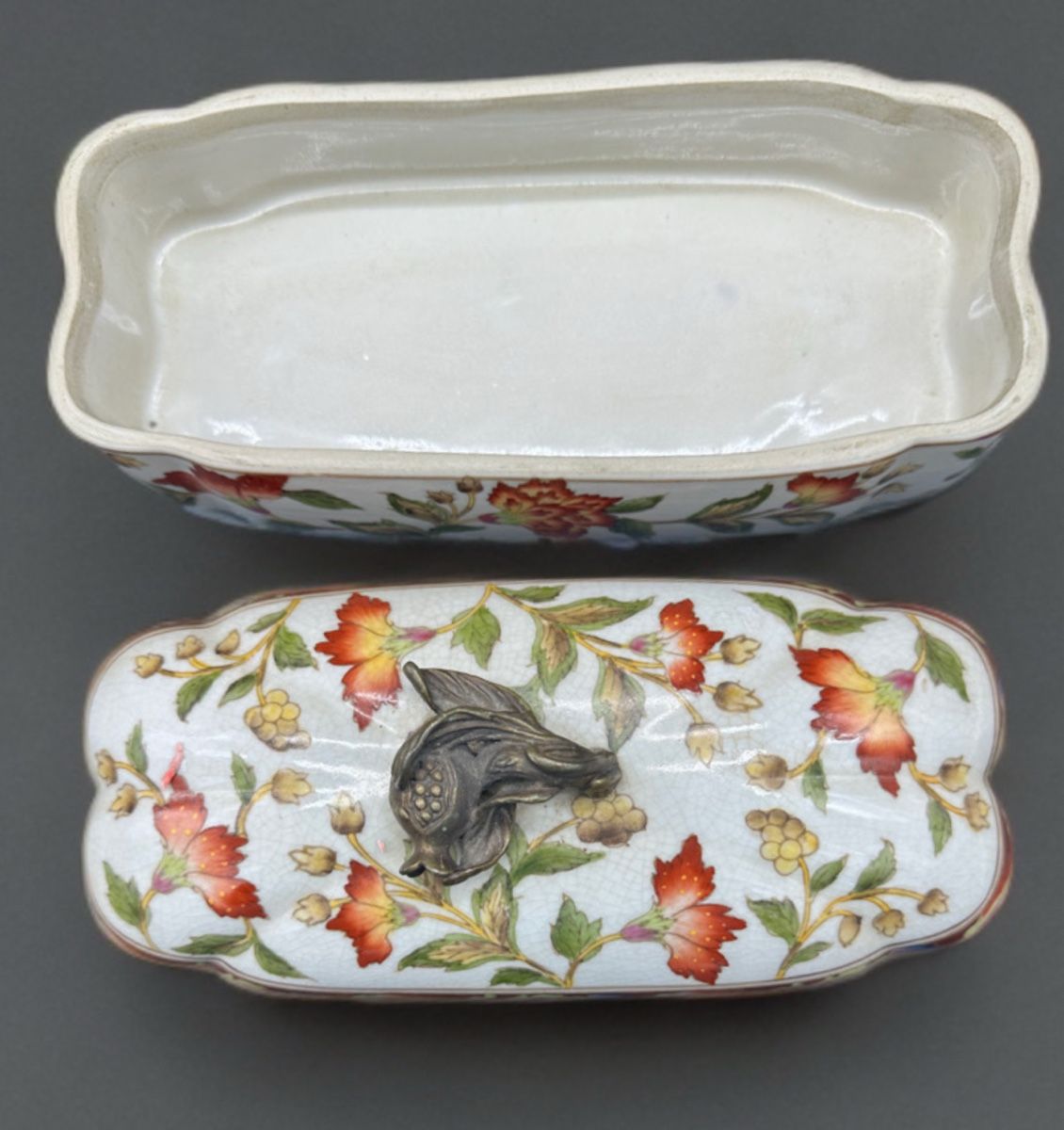 Barattoli: Vintage Large Porcelain Box – Usato da Villmergen venduto da JacRon 1