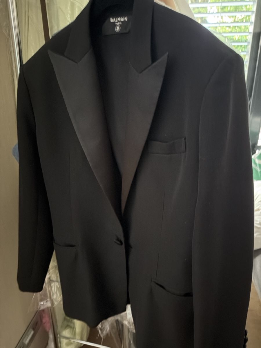 Balmain Giacche: Balmain Black Jacket wool /silk oversized style – Nuovo (secondo la descrizione) da Genève venduto da val_rp9x 1