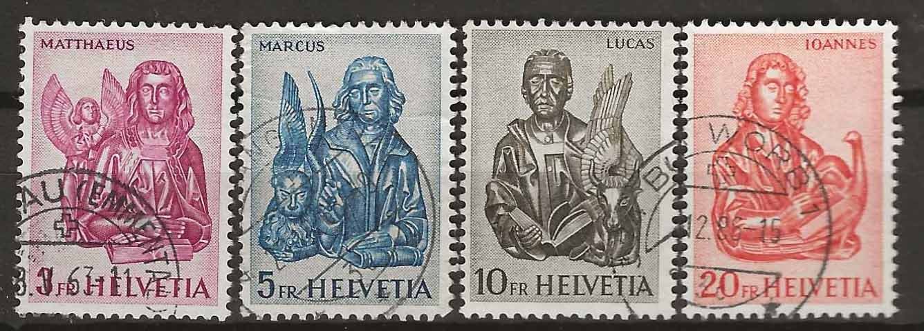 Tutti i francobolli: CH381 - Evangélistes obl. – Usato da Trélex venduto da Phil_Albert