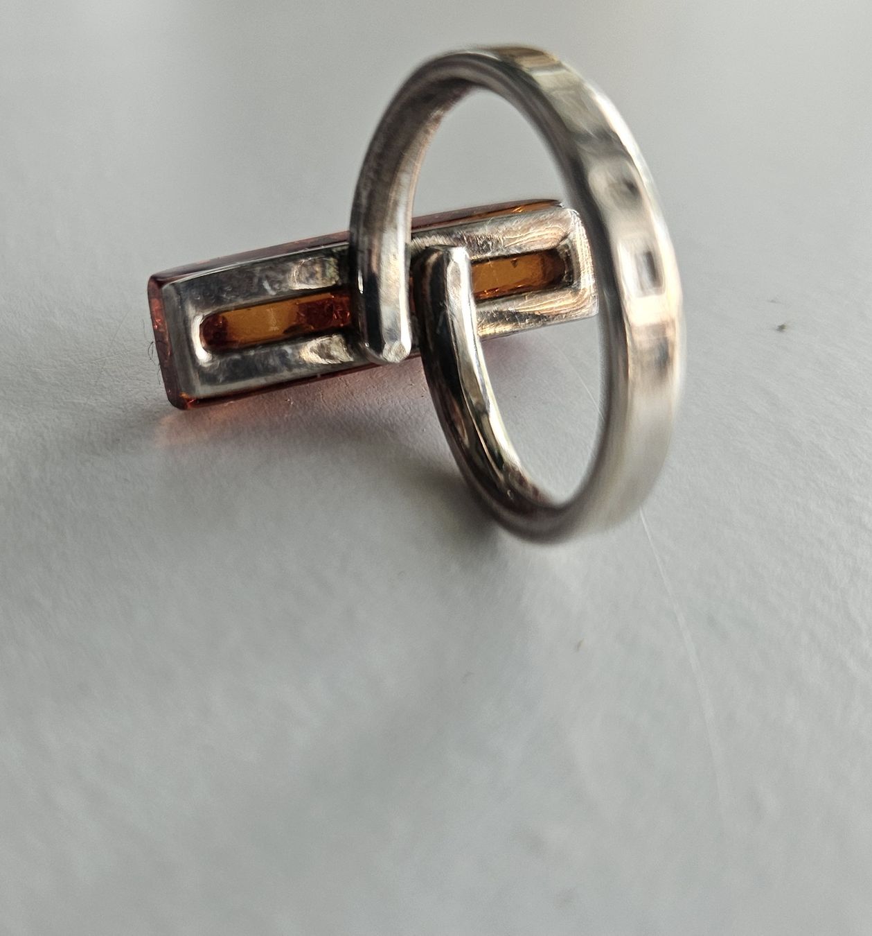 Ringe: Silberring Bernstein rechteckig Grösse 55 – Neu (gemäss Beschreibung) aus Bülach von ane_yn2b 3