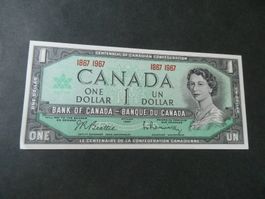 Canada 1967, 1 Dollar Sonderausgabe   ungefaltet