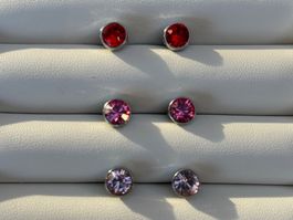 Ohrstecker-Set mit Swarovski-Steinen Nr. 4