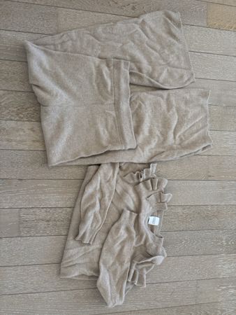 Madeleine Thompson Set Kaschmir beige Groesse M neuwertig