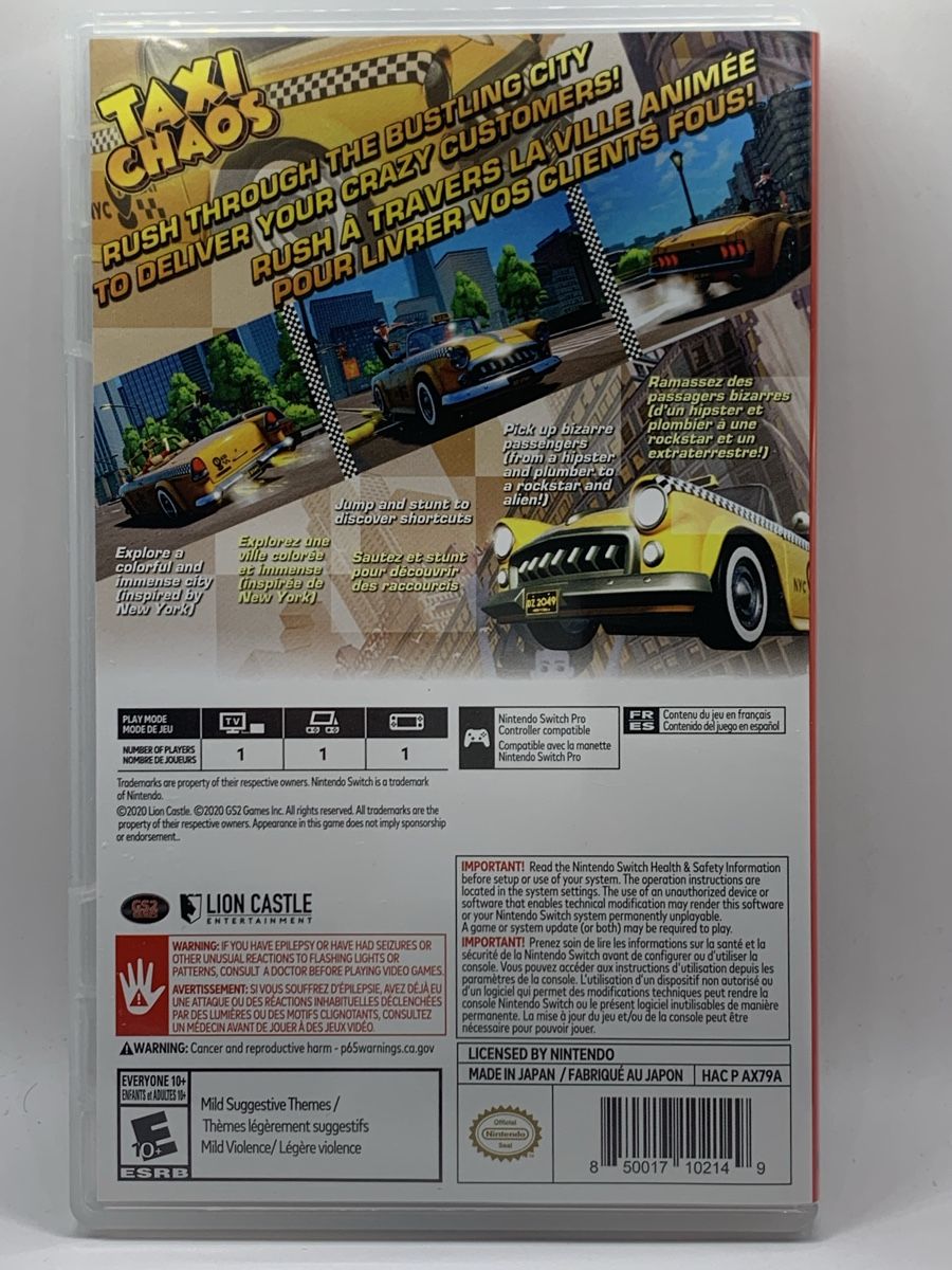 Nintendo Giochi: Taxi Chaos - Nintendo Switch – Usato da Ostermundigen venduto da RG-Collector 1