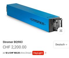 Stromer  Akku 983Wh | ST1,ST2,ST3,ST5 | LADET BIS 99%