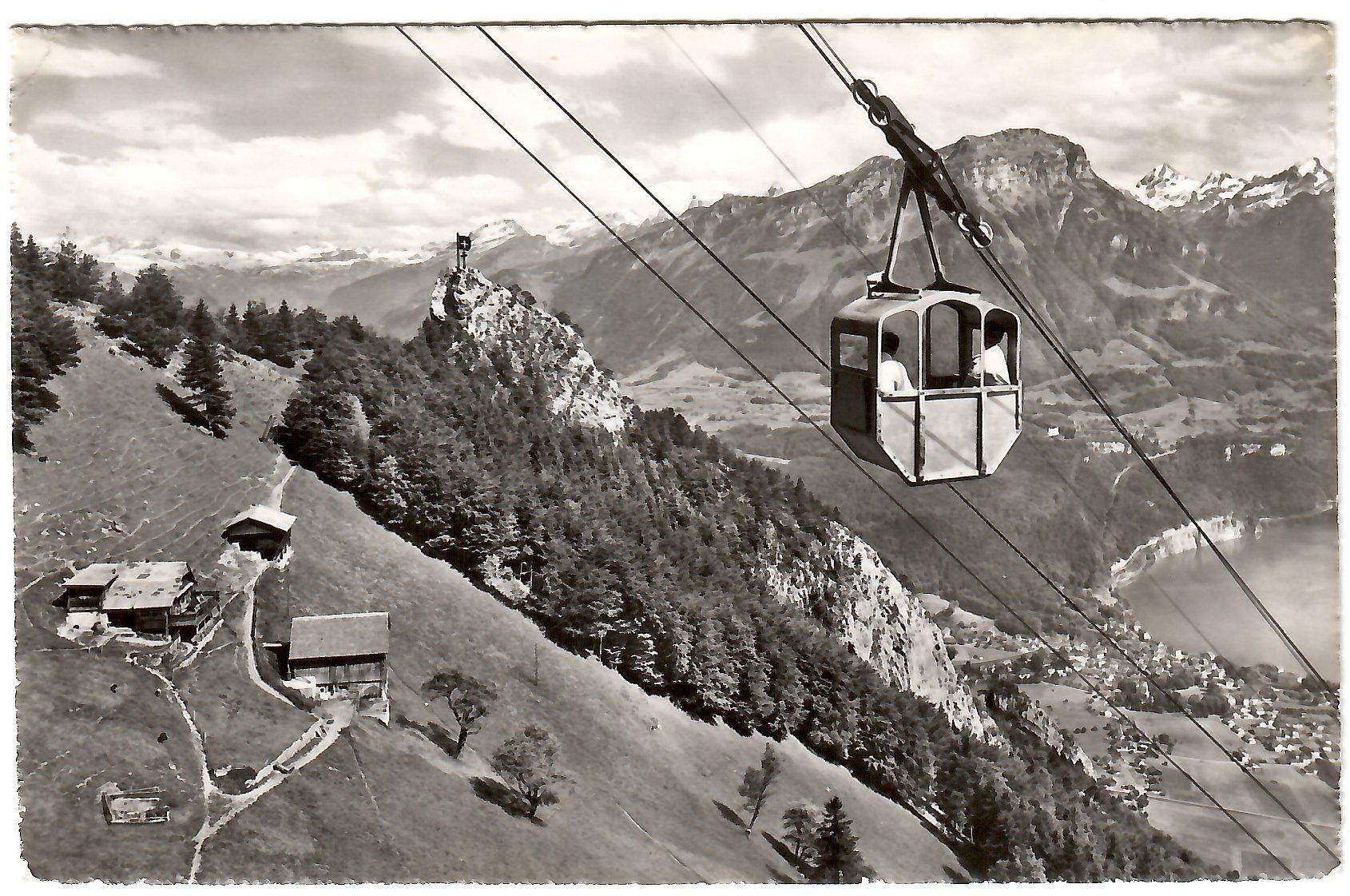 Cartes postales: Ansichtskarte Luftseilbahn Brunnen - Urmiberg – D'occasion à Kerns par etma3