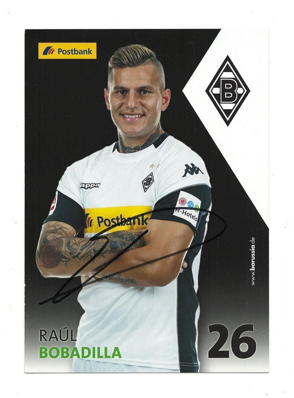 Autografi: RAUL BOBADILLA BORUSSIA MÖNCHENGLADBACH – Usato da Basel venduto da verano1000