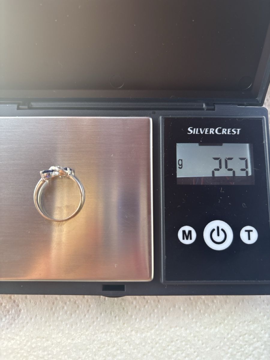 Ringe: Bague en or 14k saphir et diamants  – Gebraucht aus Versoix von tem_f7yk 1