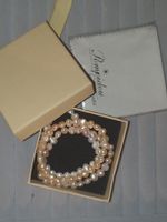 3 Süsswasserperlen Armbänder Pompidou Geschenkbox