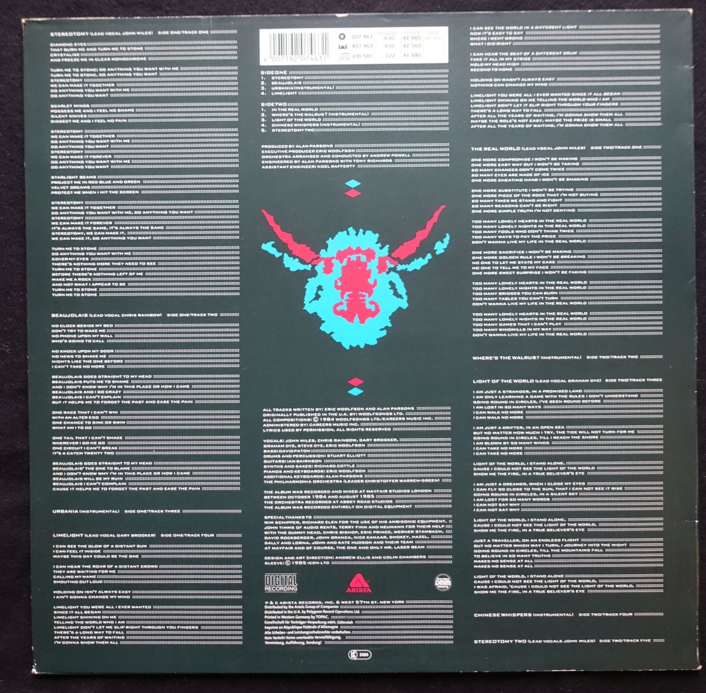 Dischi in vinile: LP Alan Parsons Project: Stereotomy – Usato da Gutenswil venduto da Optico 1