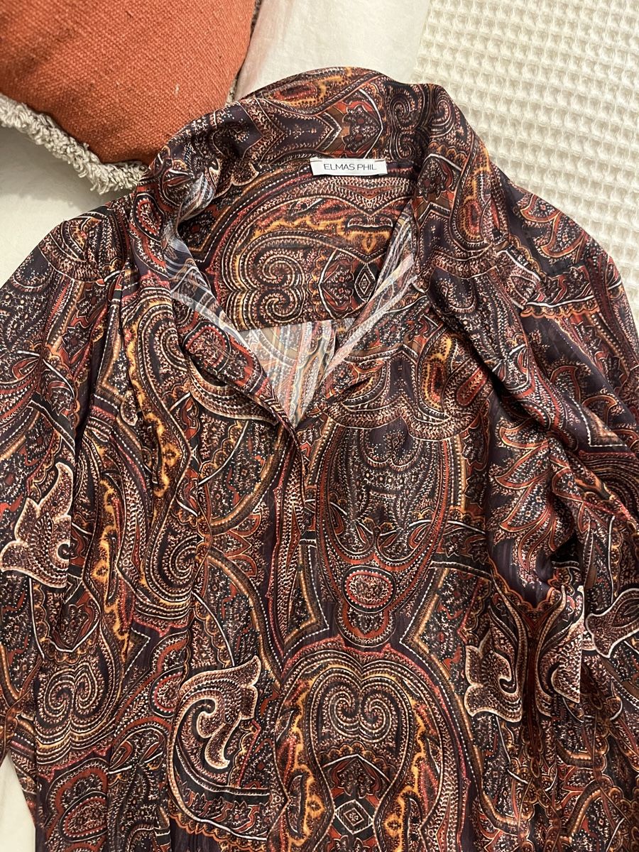Camicette: Red-brown elegang tailored shirt  – Usato da Vezia venduto da chi_byp8 6