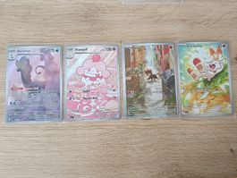 Pokémon 4x IR– Scorbunny, Slurpuff, Litleo, Aurorus- EN-NM