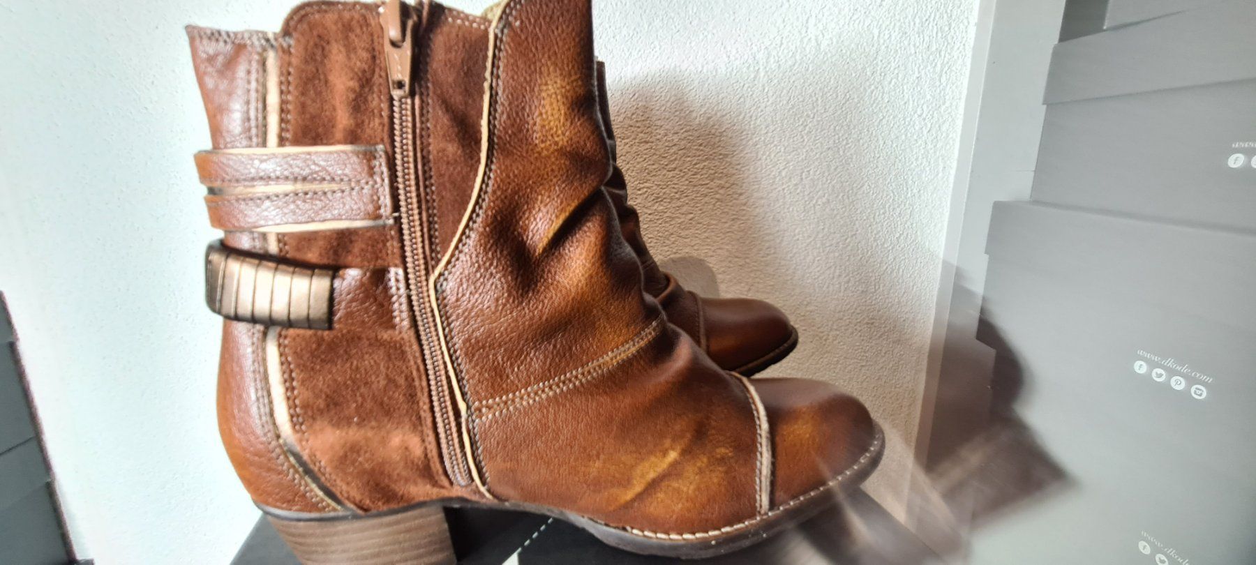 Scarpe da donna: Dkode Leder Stiefel Lp:169 fr Gr. 38 – Nuovo e nell'imballaggio originale da Uerkheim venduto da Justi.y 2