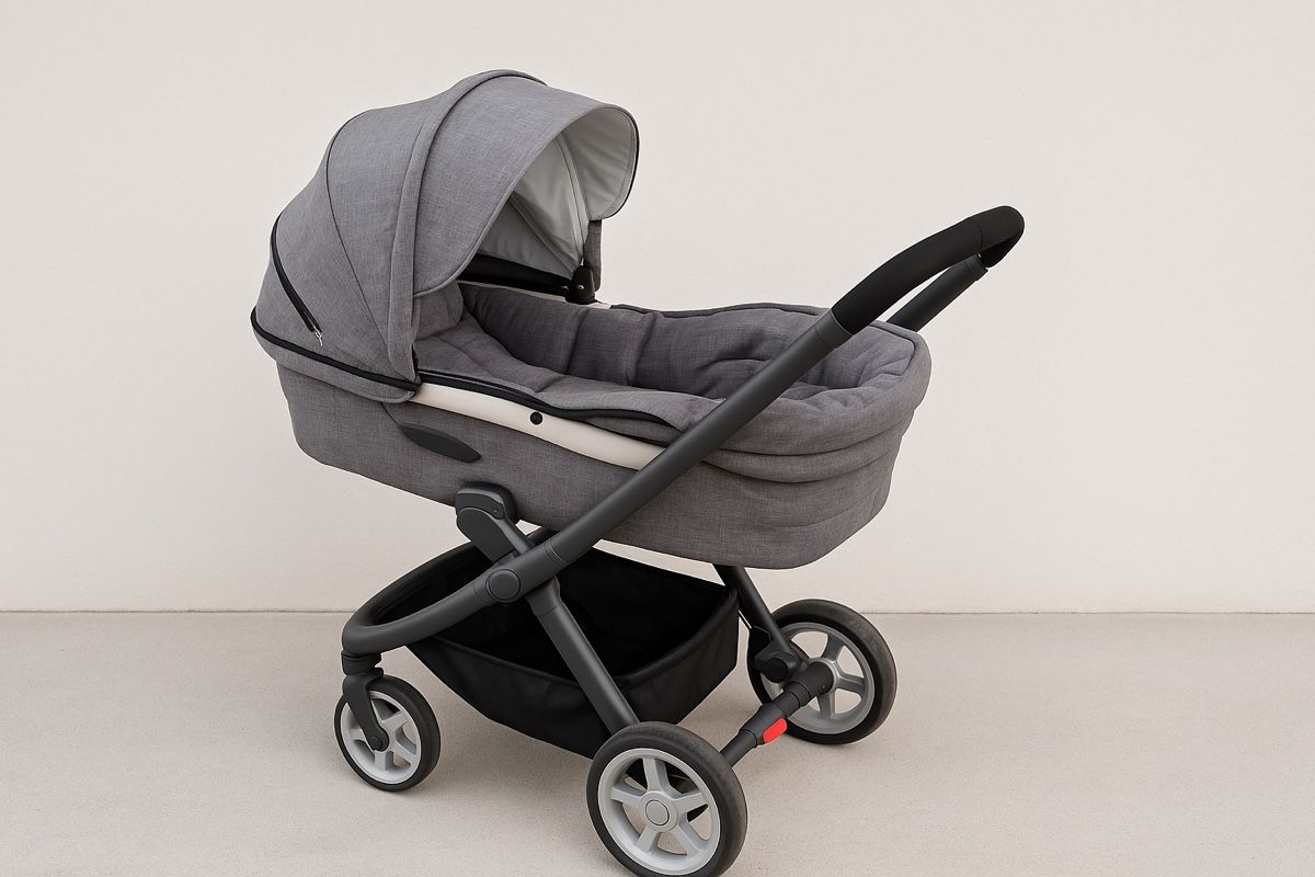 Stokke Carrozzine: Poussette Stokke Grise, avec lange et siège auto – Usato da Courroux venduto da Frank789 1