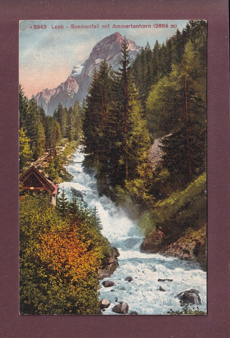 Ansichtskarten: LENK - Simmenfall - Ammertenhorn – Gebraucht aus Pully von nicecards