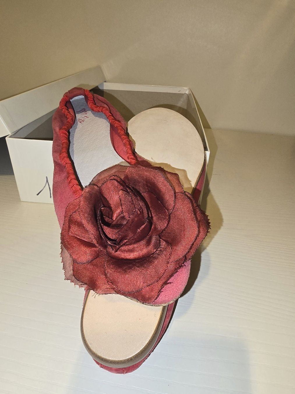 Scarpe da donna: Ballerinas Camoscio - EU 37 Echt Leder – Nuovo e nell'imballaggio originale da Chiasso venduto da Arina888 3