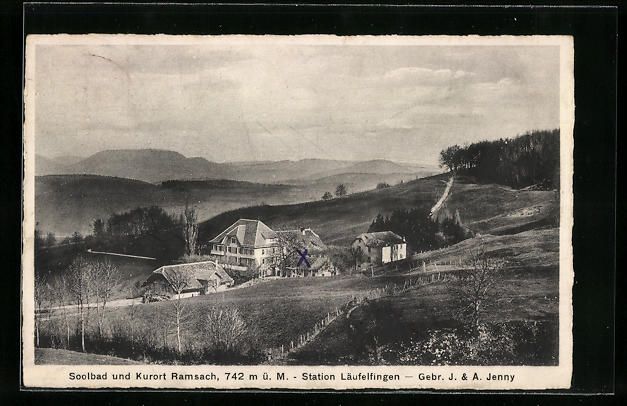 Cartoline postali: Läufelfingen, Soolbad und Kurort Ramsac – Usato da Berlin venduto da bartko-reher